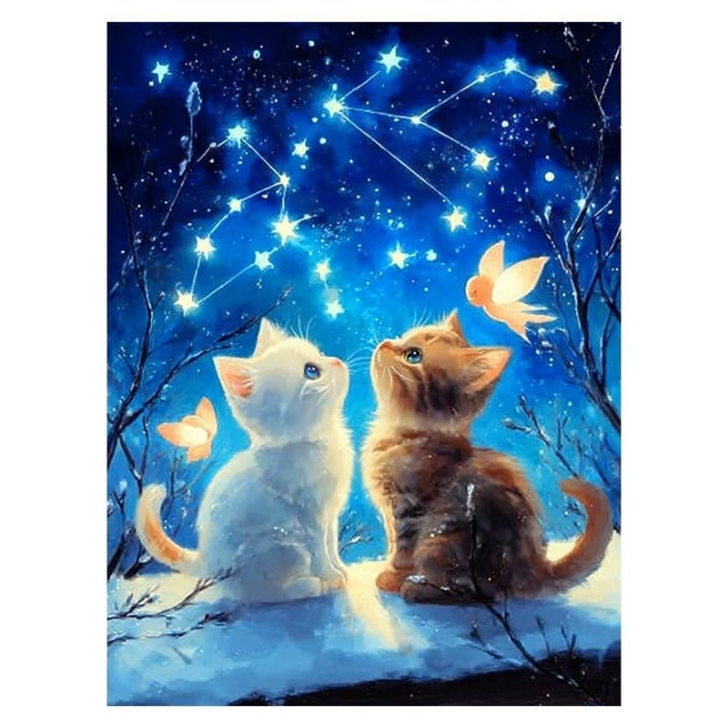 DIY luminous diamond paintings, custom-made diamond paintings, full-diamond 5D luminous diamond living room decorative paintings, factory stock available. - Image 1